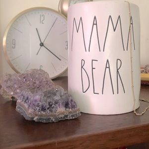 Rae Dunn MAMA BEAR Ceramic Candle | Baby’s Breath